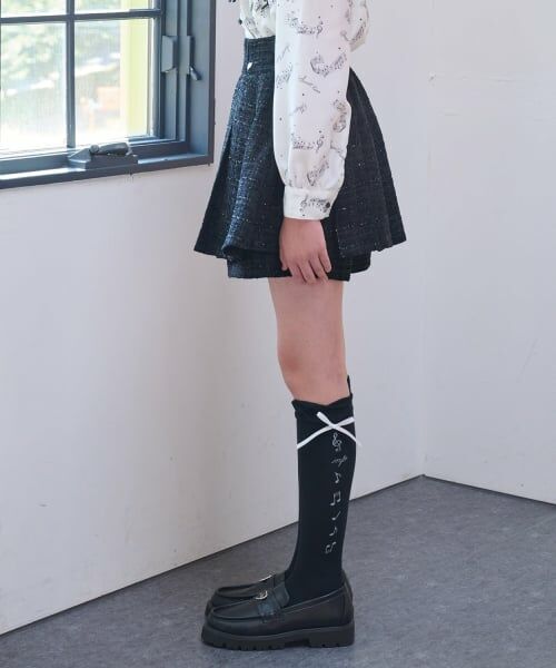 mezzo piano junior / メゾピアノジュニア ショート・ハーフ・半端丈パンツ | タックフレアショートパンツ♪ | 詳細12