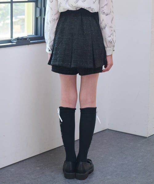 mezzo piano junior / メゾピアノジュニア ショート・ハーフ・半端丈パンツ | タックフレアショートパンツ♪ | 詳細13