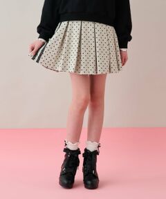 mezzo piano junior / メゾピアノジュニア ショート・ハーフ・半端丈パンツ | ドットジャカードスカパン