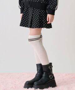 mezzo piano junior / メゾピアノジュニア ショート・ハーフ・半端丈パンツ | ドットジャカードスカパン