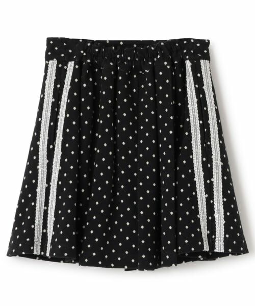 mezzo piano junior / メゾピアノジュニア ショート・ハーフ・半端丈パンツ | ドットジャカードスカパン | 詳細1