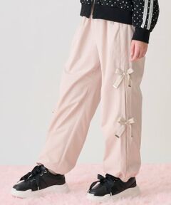 mezzo piano junior / メゾピアノジュニア その他パンツ | サイドロゴリボン内側あったかパラシュートパンツ