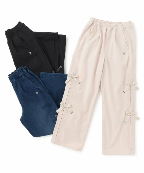 mezzo piano junior / メゾピアノジュニア その他パンツ | サイドロゴリボン内側あったかパラシュートパンツ | 詳細11