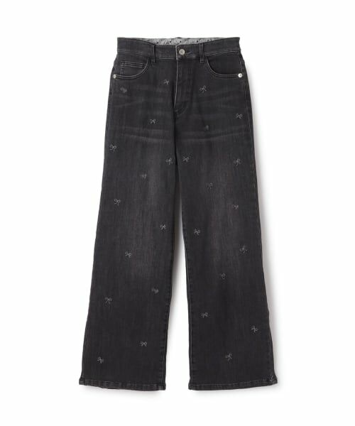 mezzo piano junior / メゾピアノジュニア その他パンツ | 裏起毛美脚ストレートデニムパンツ(アソートデザイン) | 詳細11