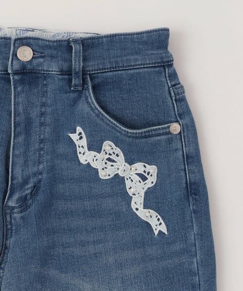 mezzo piano junior / メゾピアノジュニア その他パンツ | 裏起毛美脚ストレートデニムパンツ(アソートデザイン) | 詳細4