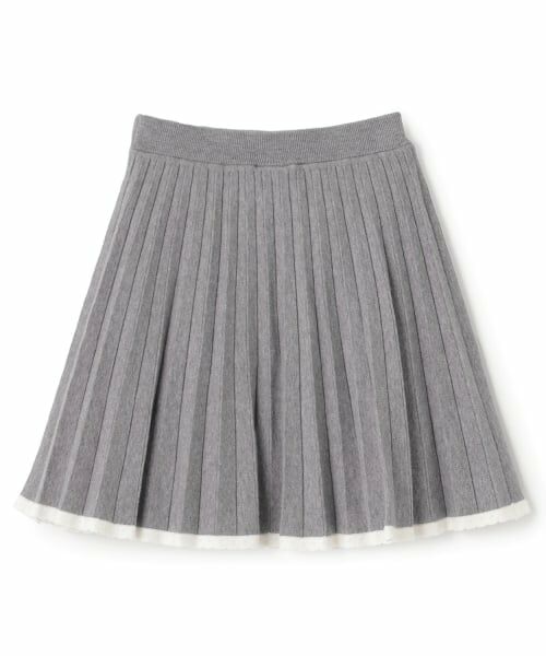 mezzo piano junior / メゾピアノジュニア ミニ・ひざ丈スカート | ニットプリーツスカート | 詳細1