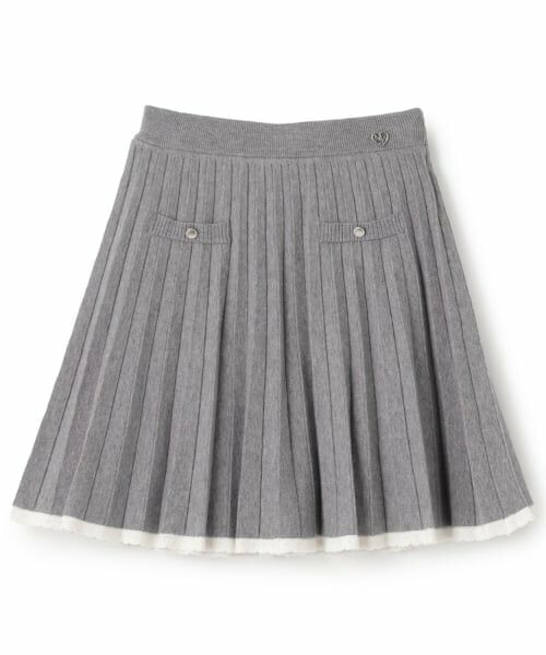 mezzo piano junior / メゾピアノジュニア ミニ・ひざ丈スカート | ニットプリーツスカート | 詳細10