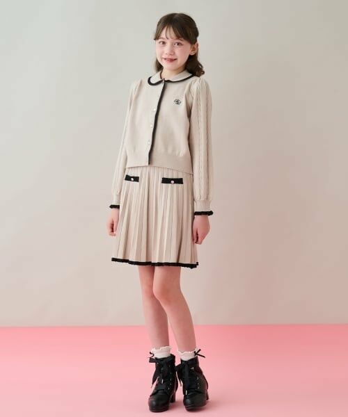 mezzo piano junior / メゾピアノジュニア ミニ・ひざ丈スカート | ニットプリーツスカート | 詳細11
