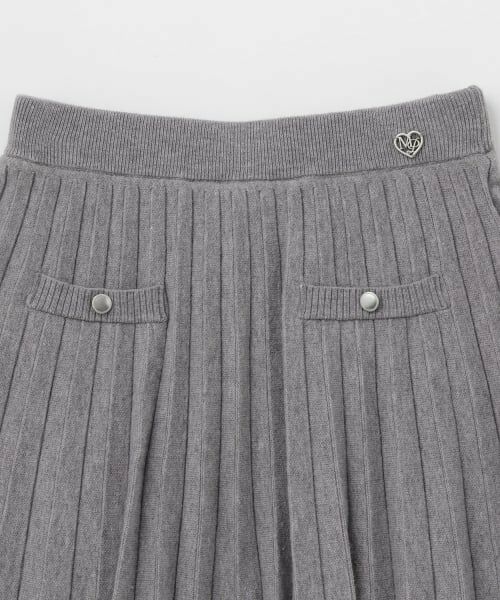 mezzo piano junior / メゾピアノジュニア ミニ・ひざ丈スカート | ニットプリーツスカート | 詳細2