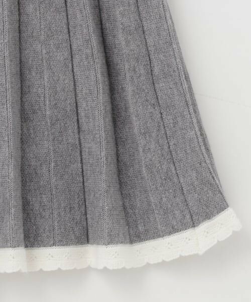mezzo piano junior / メゾピアノジュニア ミニ・ひざ丈スカート | ニットプリーツスカート | 詳細5