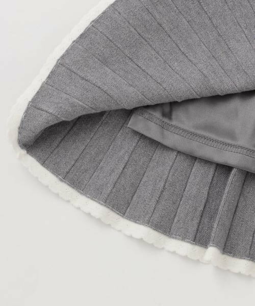 mezzo piano junior / メゾピアノジュニア ミニ・ひざ丈スカート | ニットプリーツスカート | 詳細6