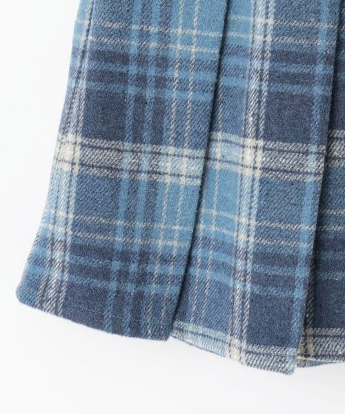 mezzo piano junior / メゾピアノジュニア ミニ・ひざ丈スカート | シャギーチェックラップ風プリーツスカート（スパッツつき） | 詳細8