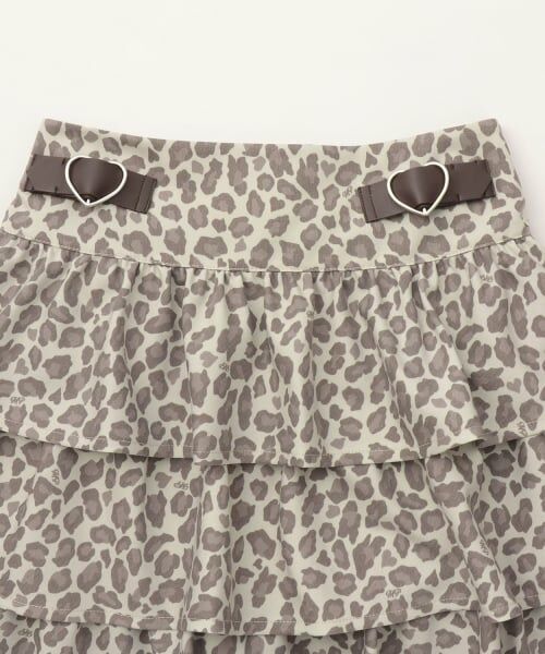 mezzo piano junior / メゾピアノジュニア ショート・ハーフ・半端丈パンツ | ハートバックルつきティアードスカパン | 詳細2