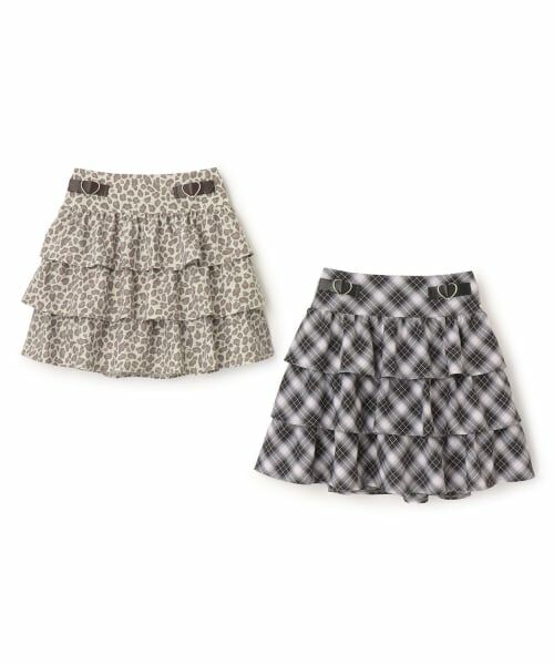 mezzo piano junior / メゾピアノジュニア ショート・ハーフ・半端丈パンツ | ハートバックルつきティアードスカパン | 詳細8