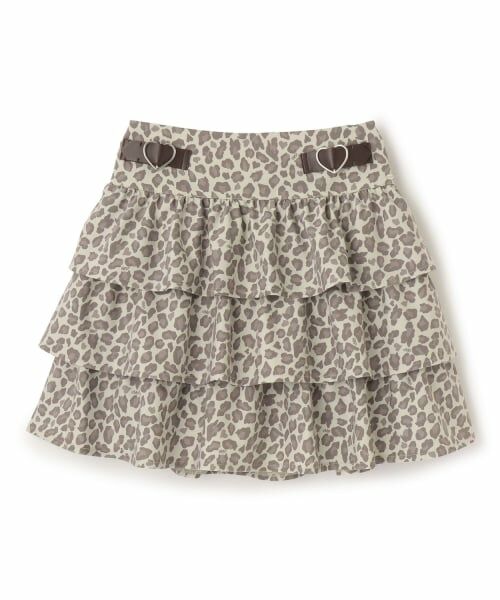 mezzo piano junior / メゾピアノジュニア ショート・ハーフ・半端丈パンツ | ハートバックルつきティアードスカパン | 詳細9