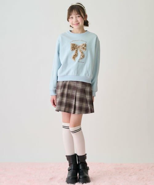 mezzo piano junior / メゾピアノジュニア ミニ・ひざ丈スカート | 合皮ベルトつきプリーツスカート（暖かスパッツつき） | 詳細15