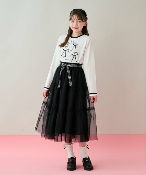 mezzo piano junior / メゾピアノジュニア Tシャツ | リボン＆音符長袖Ｔシャツ♪ | 詳細12