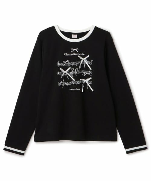 mezzo piano junior / メゾピアノジュニア Tシャツ | リボン＆音符長袖Ｔシャツ♪ | 詳細8