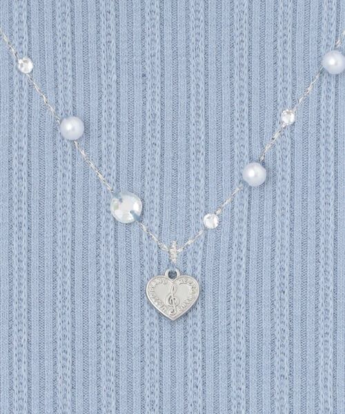 mezzo piano junior / メゾピアノジュニア Tシャツ | テレコネックレス長袖Tシャツ♪ | 詳細3