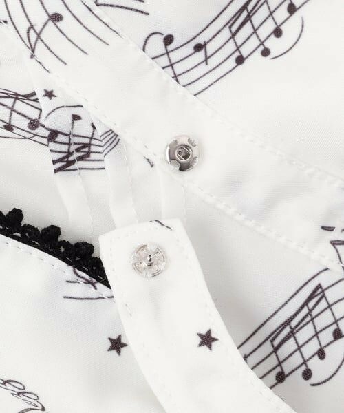 mezzo piano junior / メゾピアノジュニア シャツ・ブラウス | ボウタイつき音符柄フリルブラウス♪ | 詳細4