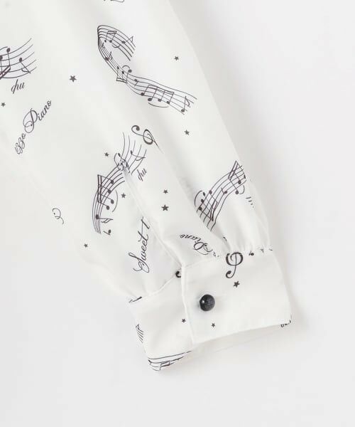 mezzo piano junior / メゾピアノジュニア シャツ・ブラウス | ボウタイつき音符柄フリルブラウス♪ | 詳細5