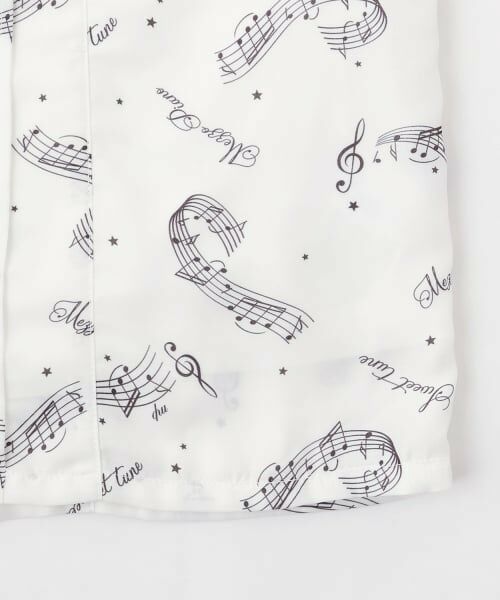 mezzo piano junior / メゾピアノジュニア シャツ・ブラウス | ボウタイつき音符柄フリルブラウス♪ | 詳細6