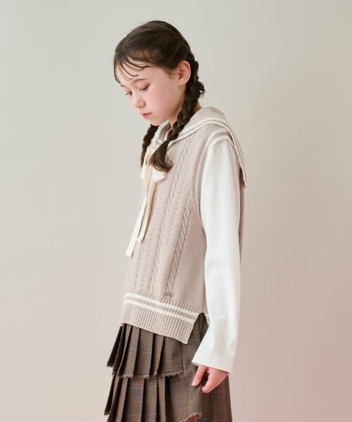 mezzo piano junior / メゾピアノジュニア その他トップス | セーラーベスト＆Tシャツセット | 詳細14