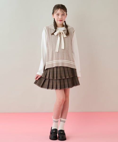 mezzo piano junior / メゾピアノジュニア その他トップス | セーラーベスト＆Tシャツセット | 詳細16