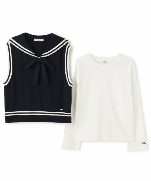 mezzo piano junior / メゾピアノジュニア その他トップス | セーラーベスト＆Tシャツセット | 詳細3