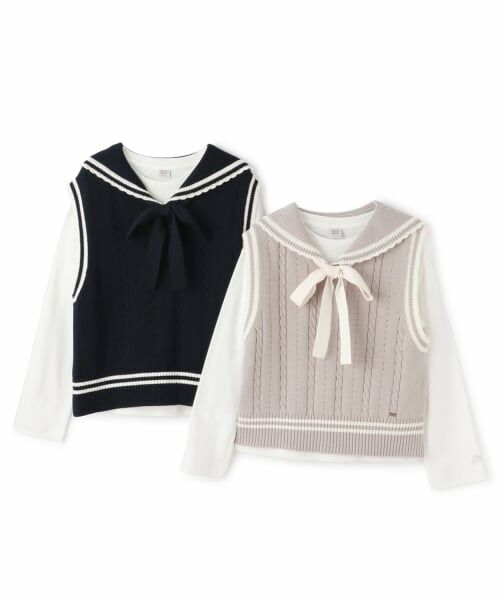 mezzo piano junior / メゾピアノジュニア その他トップス | セーラーベスト＆Tシャツセット | 詳細9