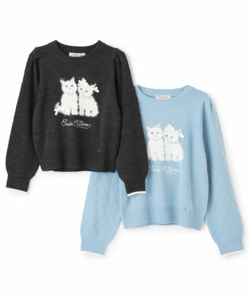 mezzo piano junior / メゾピアノジュニア ニット・セーター | ツインねこニット | 詳細7