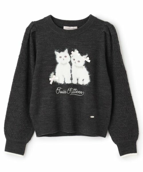 mezzo piano junior / メゾピアノジュニア ニット・セーター | ツインねこニット | 詳細8