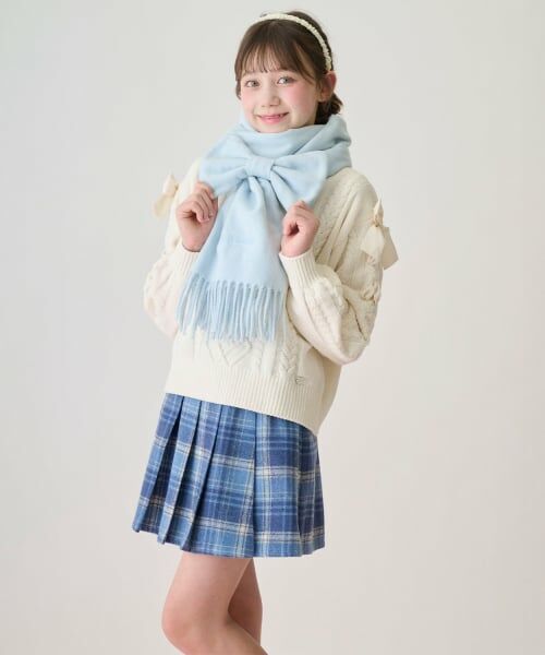 mezzo piano junior / メゾピアノジュニア ニット・セーター | レースアップモールニット | 詳細14