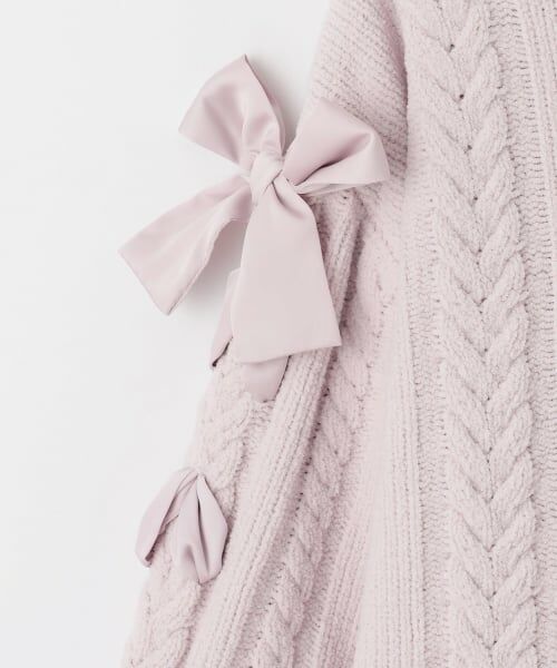 mezzo piano junior / メゾピアノジュニア ニット・セーター | レースアップモールニット | 詳細3