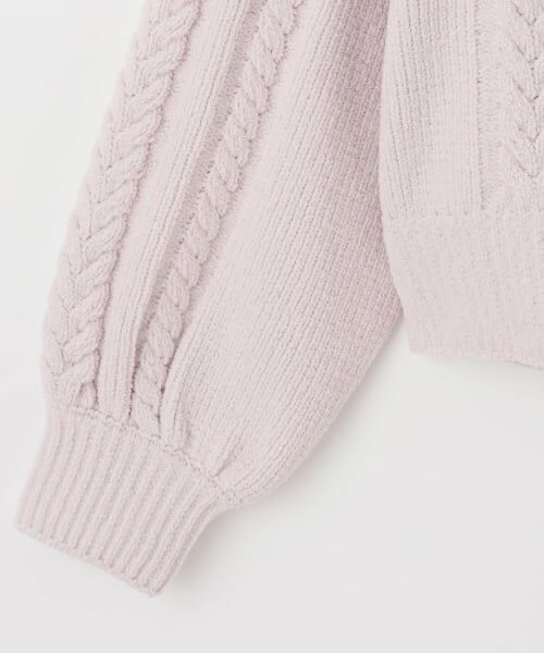 mezzo piano junior / メゾピアノジュニア ニット・セーター | レースアップモールニット | 詳細4