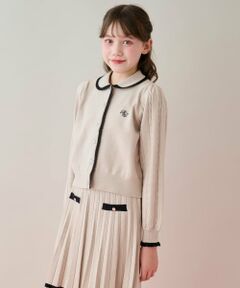 mezzo piano junior / メゾピアノジュニア カーディガン・ボレロ | 衿つきカーディガン