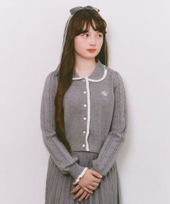 mezzo piano junior / メゾピアノジュニア カーディガン・ボレロ | 衿つきカーディガン