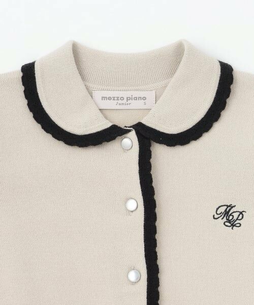 mezzo piano junior / メゾピアノジュニア カーディガン・ボレロ | 衿つきカーディガン | 詳細2