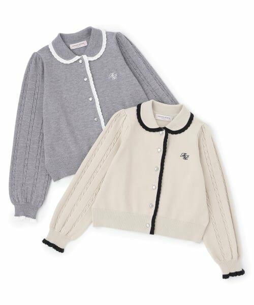 mezzo piano junior / メゾピアノジュニア カーディガン・ボレロ | 衿つきカーディガン | 詳細6