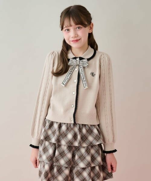 mezzo piano junior / メゾピアノジュニア カーディガン・ボレロ | 衿つきカーディガン | 詳細9