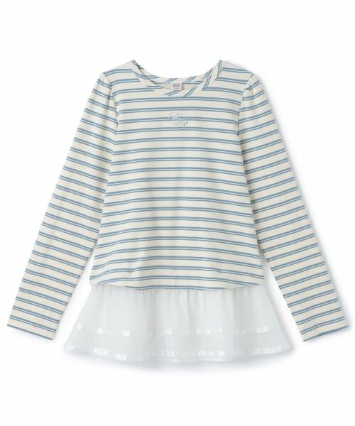 mezzo piano junior / メゾピアノジュニア Tシャツ | オーガンジーフリルつき長袖Tシャツ | 詳細10