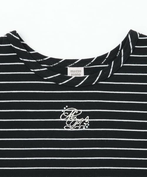 mezzo piano junior / メゾピアノジュニア Tシャツ | オーガンジーフリルつき長袖Tシャツ | 詳細2