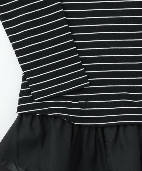 mezzo piano junior / メゾピアノジュニア Tシャツ | オーガンジーフリルつき長袖Tシャツ | 詳細4