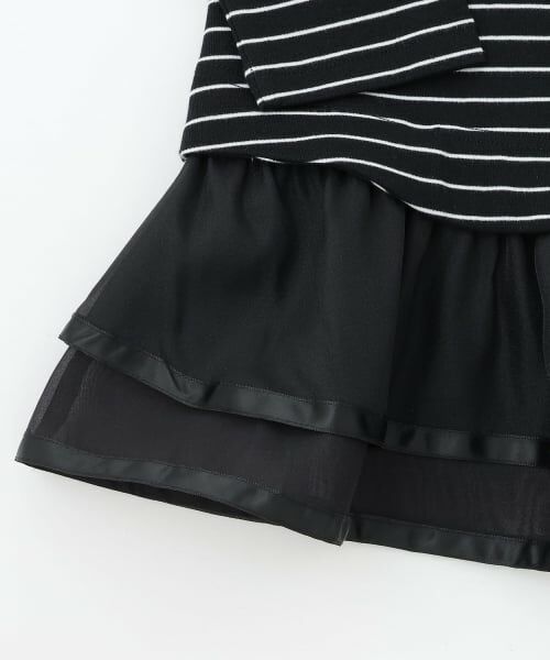 mezzo piano junior / メゾピアノジュニア Tシャツ | オーガンジーフリルつき長袖Tシャツ | 詳細5