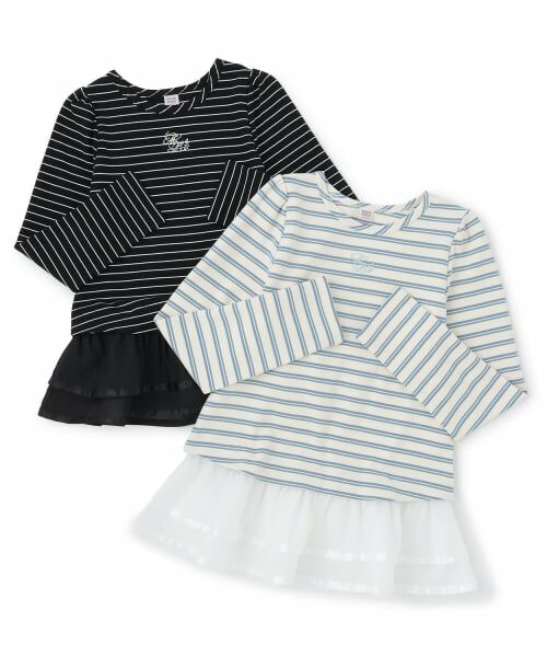 mezzo piano junior / メゾピアノジュニア Tシャツ | オーガンジーフリルつき長袖Tシャツ | 詳細8