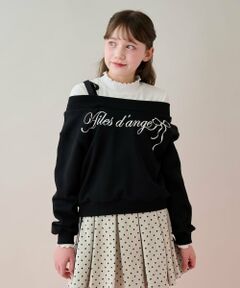 mezzo piano junior / メゾピアノジュニア スウェット | トレーナー＆Tシャツセット（オフショルダー仕様可能）