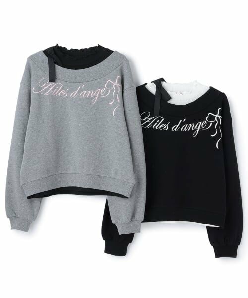 mezzo piano junior / メゾピアノジュニア スウェット | トレーナー＆Tシャツセット（オフショルダー仕様可能） | 詳細11