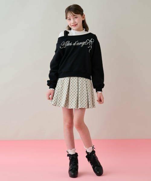 mezzo piano junior / メゾピアノジュニア スウェット | トレーナー＆Tシャツセット（オフショルダー仕様可能） | 詳細15