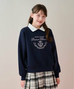 mezzo piano junior / メゾピアノジュニア スウェット | 衿つきユニホームトレーナー