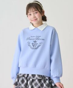 mezzo piano junior / メゾピアノジュニア スウェット | 衿つきユニホームトレーナー